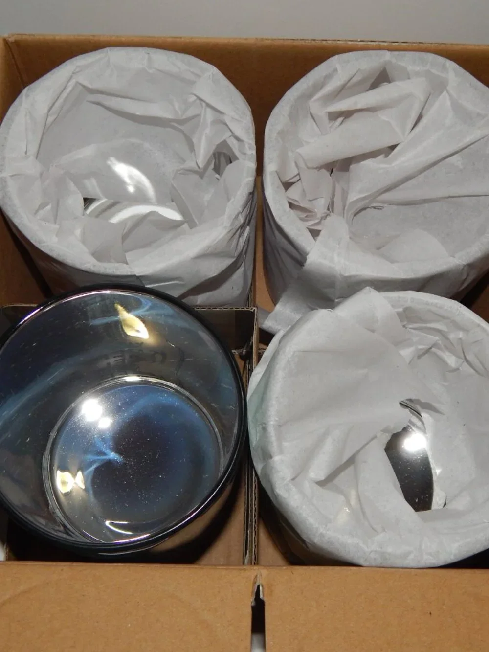 Pier 1 One Imports Keep Calm And... Colored Tumblers Set of 4 14oz Glasses - NIB